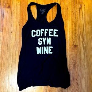 Center stage black tank top size xs